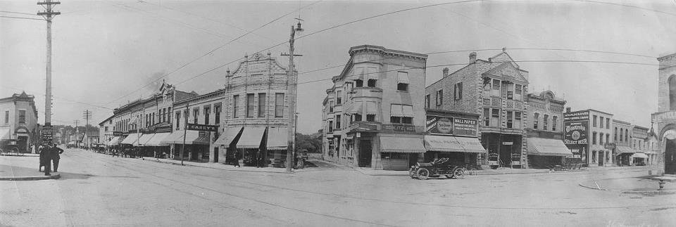 Panoramic view of Five Points, 1900-1909
